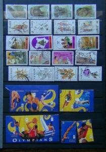 Kenya 1992 1996 Commemorative issues high values Animals Flowers Olympics Used