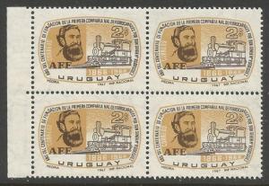 URUGUAY 748 MNH BLOCK OF 4 [D1]