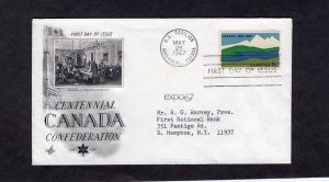 1324 Canada, FDC ArtCraft addressed