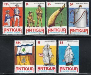 Antigua 1976 American Independence Bicentennial Scott # 423 - 429 MNH