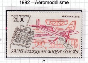 SPM , St. Pierre et Miquelon 1992 Airmail -  MNH # C68