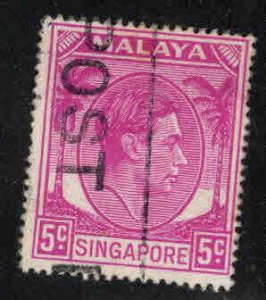 Singapore Scott 5 Used perf 18 stamp