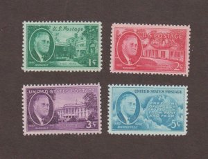 US,930-933,FRANKLIN D ROOSEVELT COMPLETE SET,1940'S, MINT NH,OG 