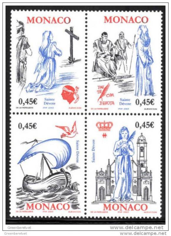 Monaco #2308 2003 St. Devote Block MNH