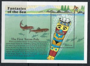 Sierra Leone 1937 MNH 1996 The First Totem Pole (ak3109)