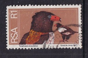 South Africa   #423  used 1974 birds 1r  eagles