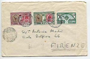 Somalia Afis - Air Mail UPU 2 sh. on cover for Florence