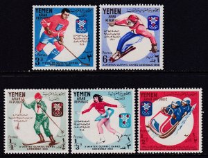 Yemen 242-242D Winter Olympics MNH VF