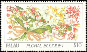 Palau #126-130, 132, 135-136, 138-142, Incomplete Set(13), 1987-1988, Flowers...