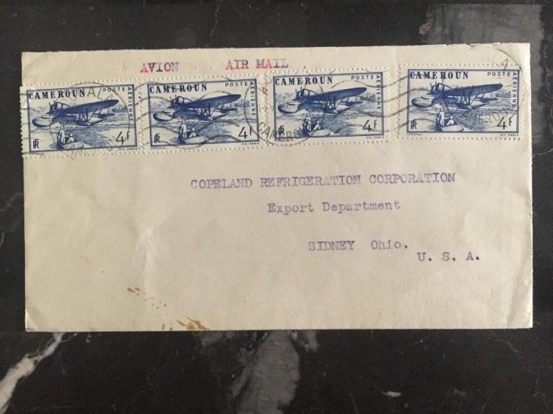 1946 Douala Cameron Commercial Cover To Copeland Refr Sydney Oh Usa