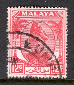 Malaya (Selangor) - Scott #97 - Used - Pencil/rev. - SCV $3.50