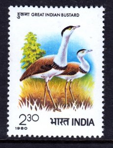 India 1980 Great Indian Bustard - Bird Mint MNH SC 879