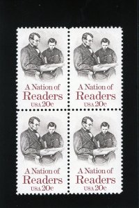 2106 Nation of Readers, MNH blk/4