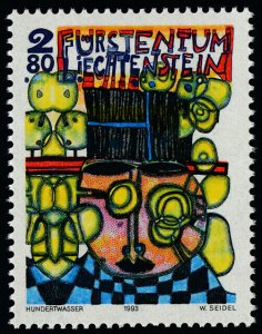 Liechtenstein 1004 MNH Art, Black hatter