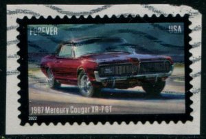 5718 US (60c) Pony Cars - Mercury Cougar XR-7 SA, used on paper