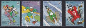 Gambia # 1484 /1492, Disney Characters & Winter Sports, NH