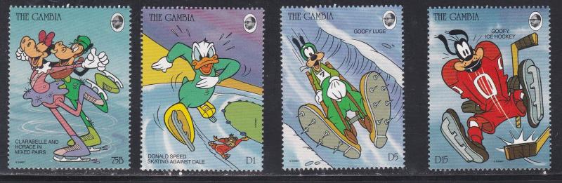 Gambia # 1484 /1492, Disney Characters & Winter Sports, NH