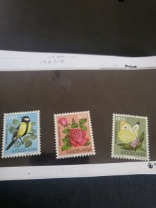 Stamps Yugoslavia Scott #1207-9 never hinged