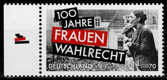 Germany 2019,Sc.#3077 MNH Centenary of Women's Suffrage in Germany