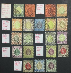 MOMEN: HONG KONG SG #77-89 1904-06 USED £1,395 LOT #60177