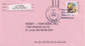 United States Fleet Post Office 25c Owl Flora and Fauna 1990 U.S. Navy, FPO 0...