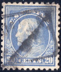 1916 20c ultramarine Ben Franklin SC476