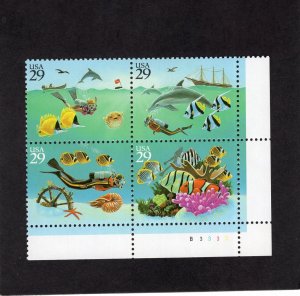 2863-2866 Wonders of the Sea, MNH LR-PB/4 (#B3333)