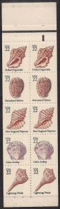 #2121A 22 cent Seashells Booklet mint OG NH VF