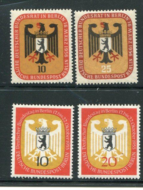 Berlin #9N116-119 Mint VF NH    