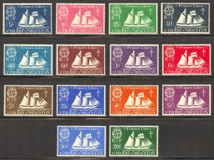 St Pierre & Miquelon Scott 300-13 Unused HOG - 1942 St Malo Fishing Schooner