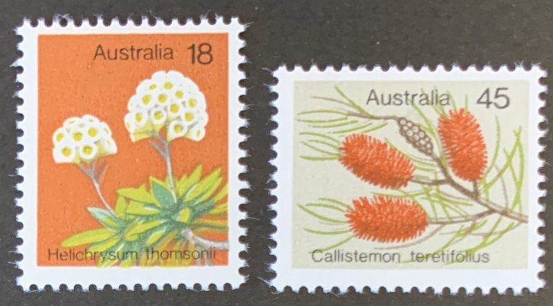 Australia 1975 #564,570 MNH. Flowers