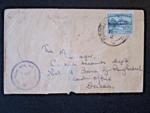 Bangladesh 1972 Cover / Damaged Back Flap - Z4821