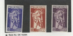 Italy, Postage Stamp, #C20 Mint NH, C21-C22 LH, 1930 Airmail