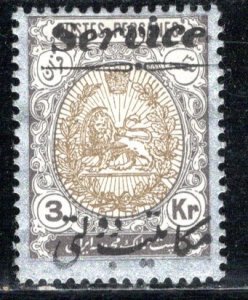 Iran/Persia Official 3 Kr, like O31 a.s.o.; not regularly issued