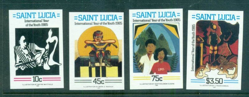 St Lucia 1985 Intl. Youth year IMPERF MUH lot68690