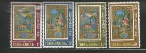 TURKS & CAICOS  196-199   MNH,  CHRISTMAS 1969