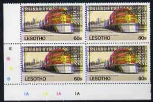 Lesotho 1984 Railways of the World 60s Santa Fe Super Chi...
