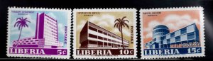 LIBERIA Scott 404-406 MH* short stamp set