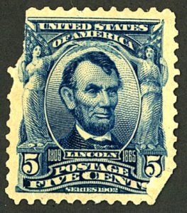 U.S. #304 MINT OG LH NICKED