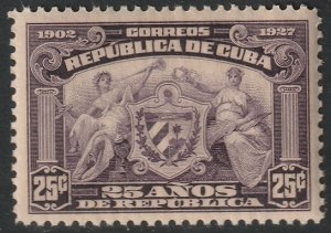 Cuba 1927 Sc 283 MNH** perf line marks on gum