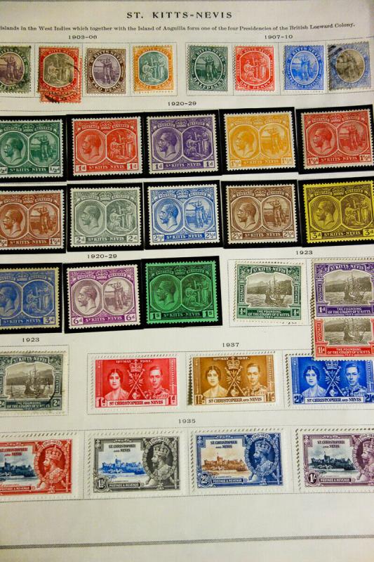 St Kitts Stamp Collection Mostly Mint Potent