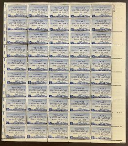 928 United Nations Conference MNH 5 cent Sheet of 50 1945