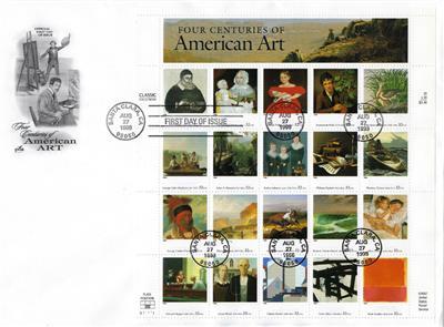 1998 USA First Day Amer Art Sheet Cover - Artcraft Cache-Sc 3236 -Rare! (CF100)