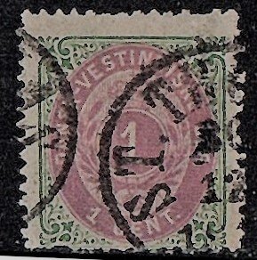 DANISH WEST INDIES 1874 Scott 5b used