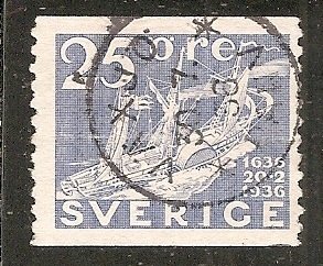 Sweden   Scott   255   Ship      Used