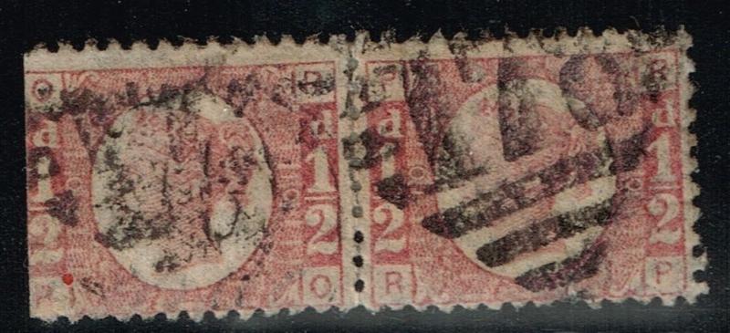 GB SG# 49, Used Pair, Plate 10, Cut Left  -  Lot 07202015