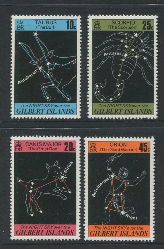 STAMP STATION PERTH Gilbert Is.#308-311 Night Sky Issue MNH 1977 CV$3.00