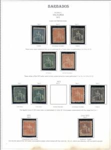 BARBADOS COLLECTION 1852-1999, nearly complete, Mint or unused, Scott $29,992.00