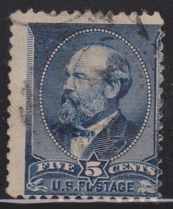 USA Scott # 216 - Used - 5 Cent James A Garfield Issue