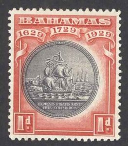 Bahamas Sc# 85 MH 1930 1p Seal of Bahamas